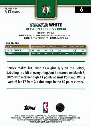 Verso de Derrick White