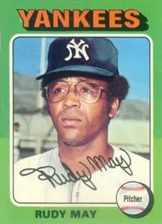1975 Topps #321 - Rudy May - New York Yankees