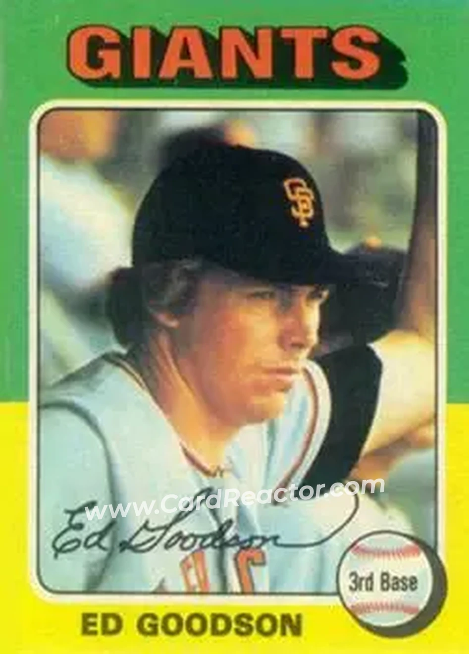 1975 Topps #322 - Ed Goodson - San Francisco Giants - Front