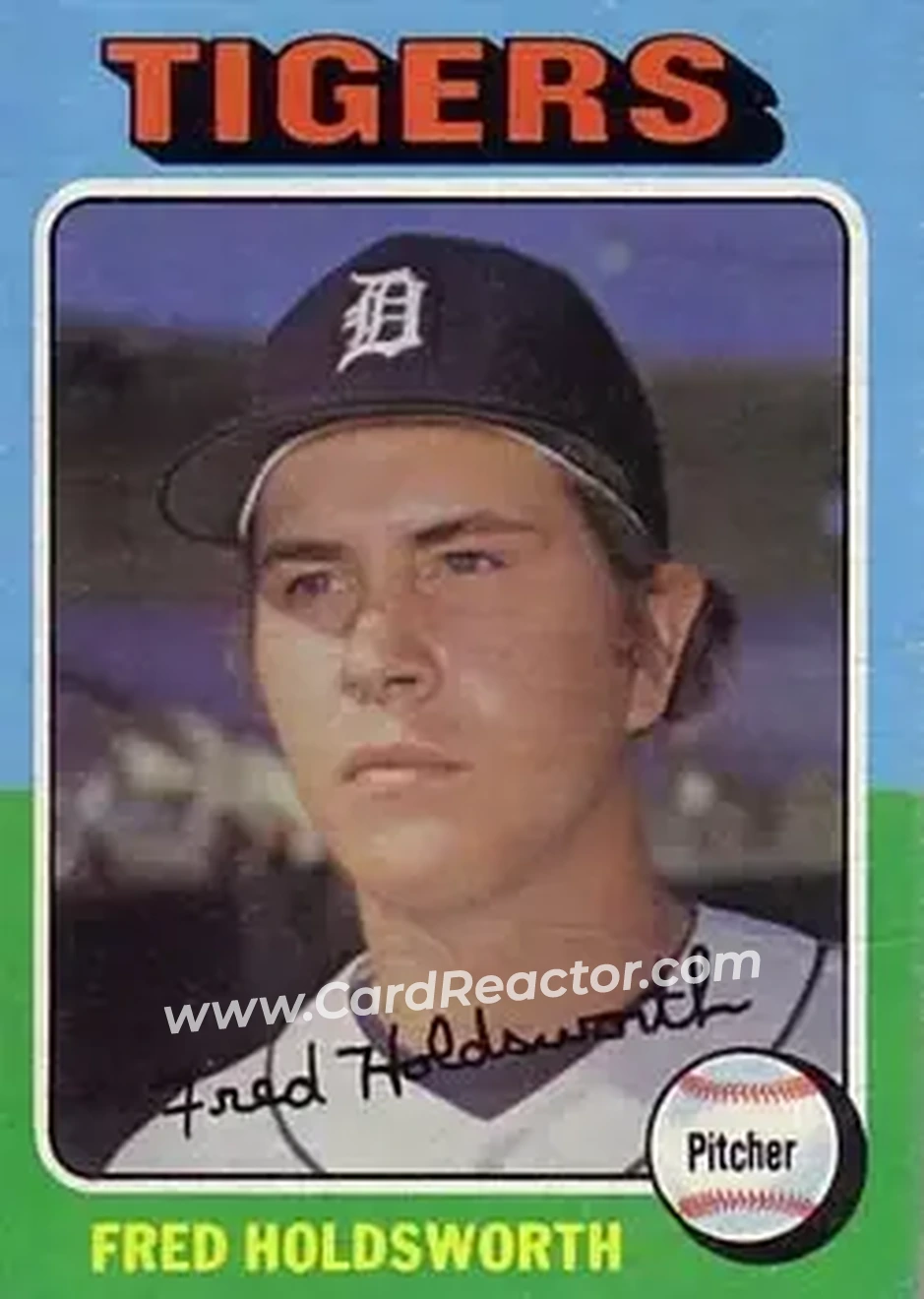 1975 Topps #323 - Fred Holdsworth - Detroit Tigers - Front 1975 Topps #323 - Fred Holdsworth - Detroit Tigers - Front