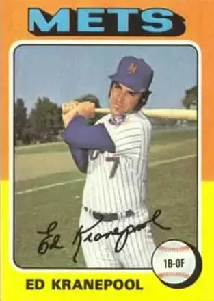 1975 Topps #324 - Ed Kranepool - New York Mets 1975 Topps #324 - Ed Kranepool - New York Mets