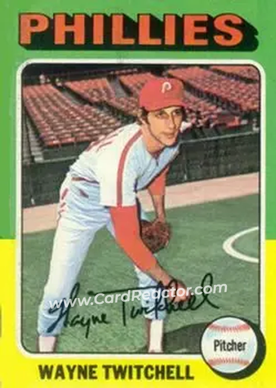 1975 Topps #326 - Wayne Twitchell - Philadelphia Phillies - Front