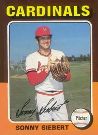 1975 Topps #328 - Sonny Siebert - St. Louis Cardinals 1975 Topps #328 - Sonny Siebert - St. Louis Cardinals