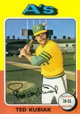1975 Topps #329 - Ted Kubiak - Oakland Athletics