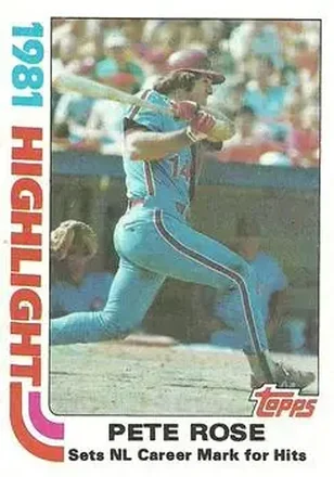 1982 Topps #4 - Pete Rose - Philadelphia Phillies 1982 Topps #4 - Pete Rose - Philadelphia Phillies