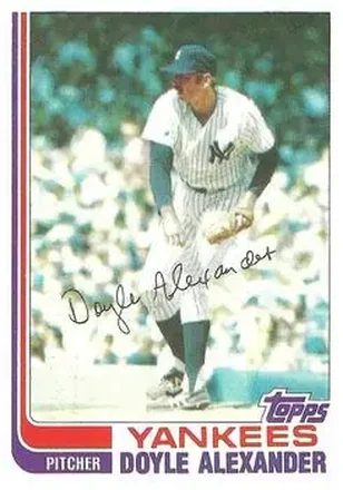 1982 Topps Traded #1T - Doyle Alexander - New York Yankees