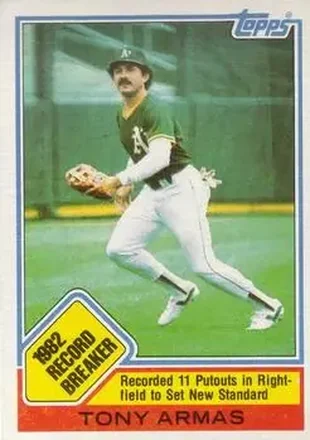 1983 Topps #1 - Tony Armas - Oakland Athletics