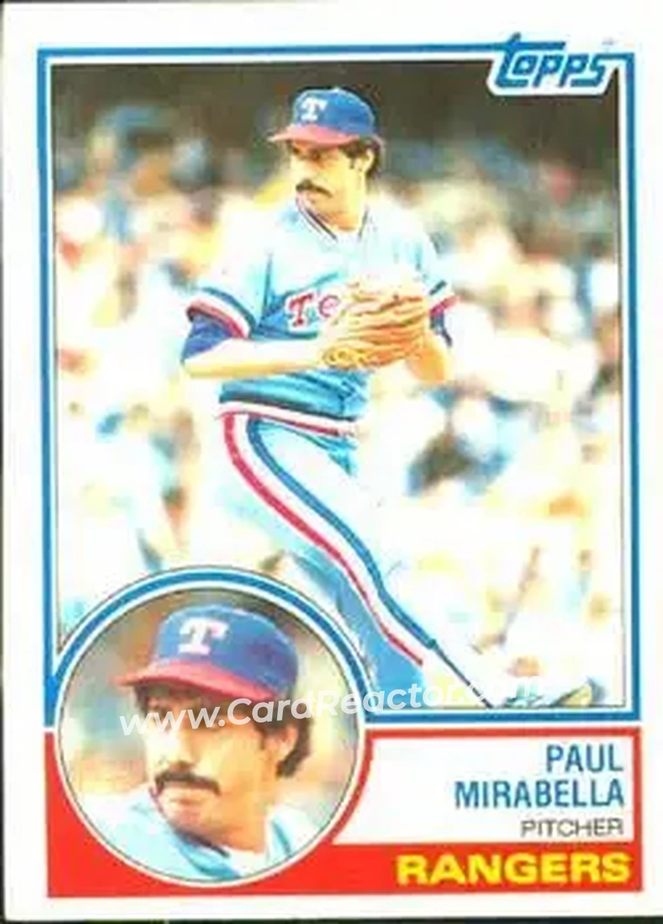 1983 Topps #12 - Paul Mirabella - Texas Rangers