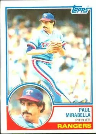 1983 Topps #12 - Paul Mirabella - Texas Rangers
