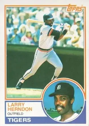 1983 Topps #13 - Larry Herndon - Detroit Tigers
