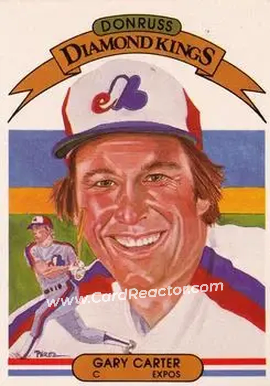 1982 Donruss #2 - Gary Carter - Montreal Expos - Front 1982 Donruss #2 - Gary Carter - Montreal Expos - Front