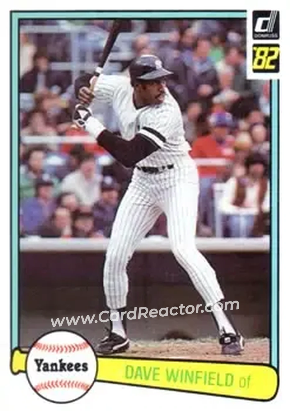 1982 Donruss #31 - Dave Winfield - New York Yankees - Front 1982 Donruss #31 - Dave Winfield - New York Yankees - Front