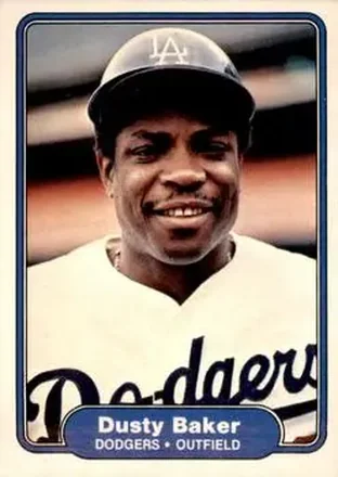 1982 Fleer #1 - Dusty Baker - Los Angeles Dodgers 1982 Fleer #1 - Dusty Baker - Los Angeles Dodgers