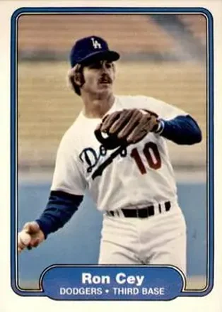1982 Fleer #3 - Ron Cey - Los Angeles Dodgers 1982 Fleer #3 - Ron Cey - Los Angeles Dodgers
