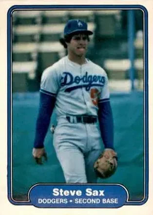 1982 Fleer #21 - Steve Sax - Los Angeles Dodgers 1982 Fleer #21 - Steve Sax - Los Angeles Dodgers