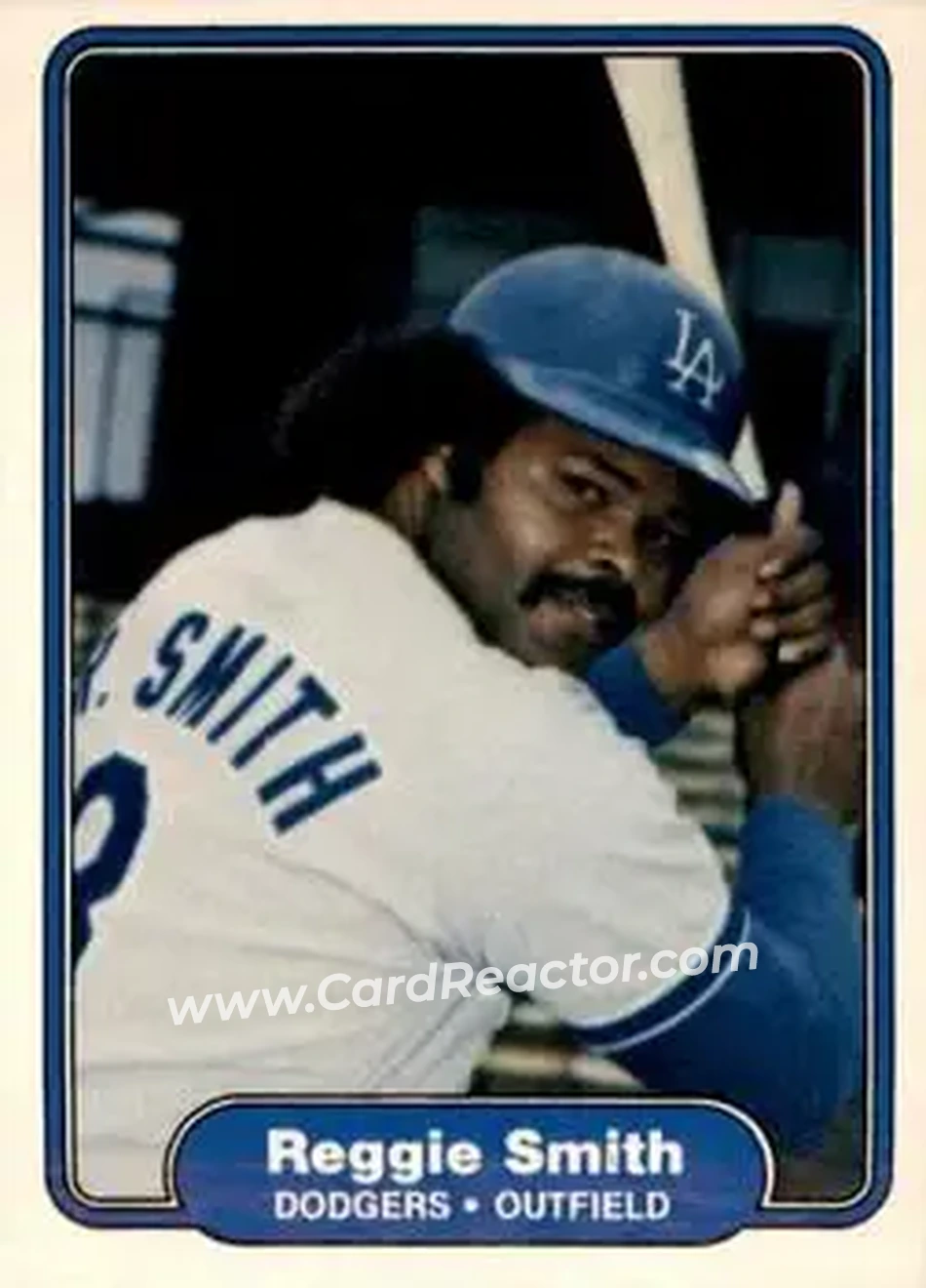 1982 Fleer #23 - Reggie Smith - Los Angeles Dodgers - Front