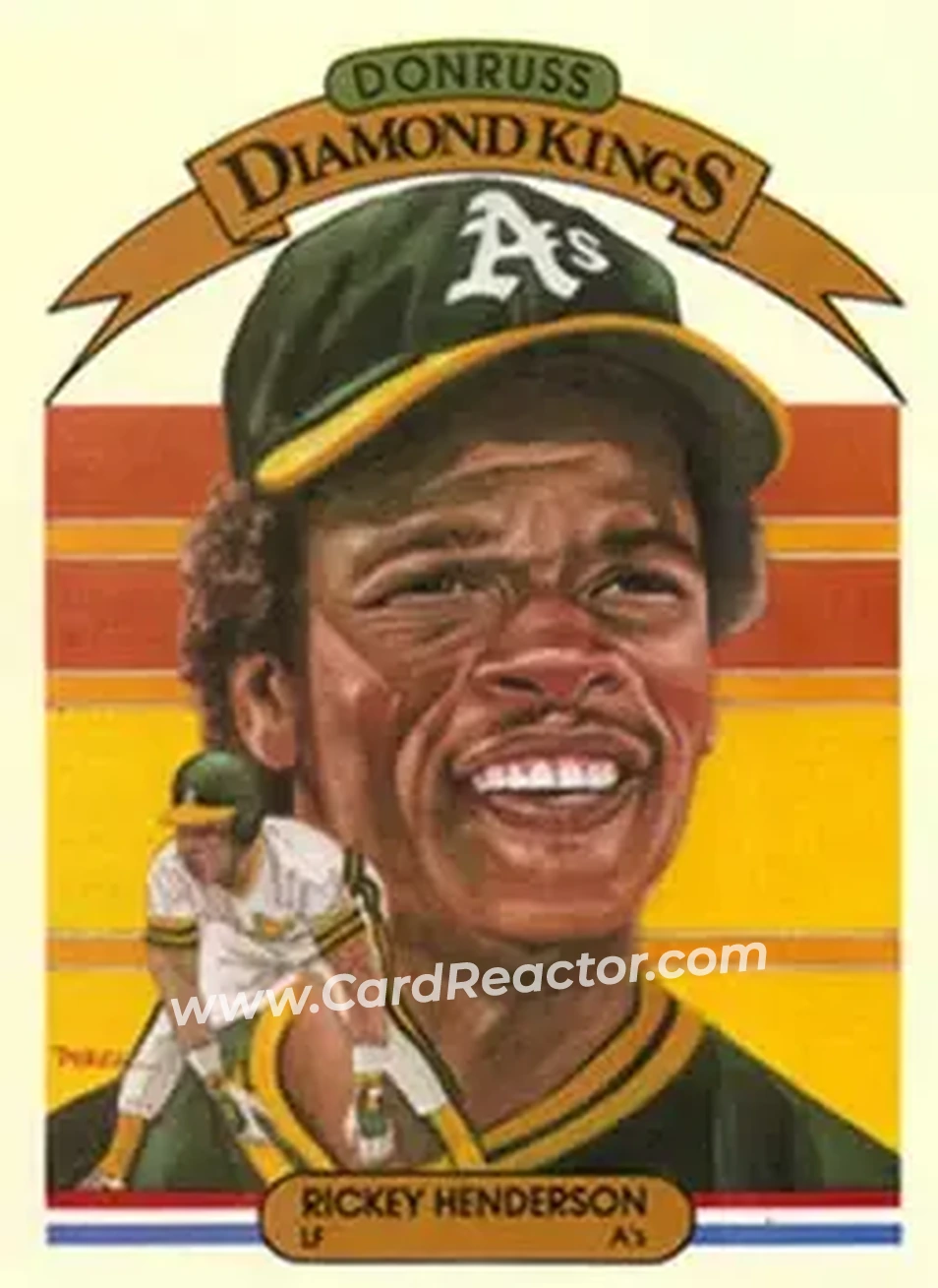 1983 Donruss #11 - Rickey Henderson - Oakland Athletics - Front