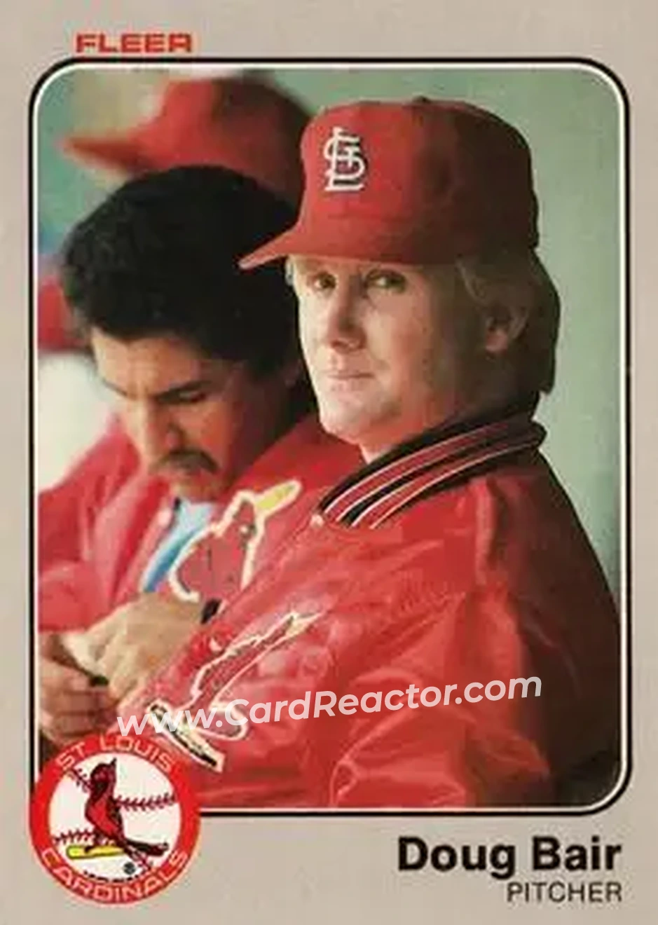 1983 Fleer #2 - Doug Bair - St. Louis Cardinals - Front