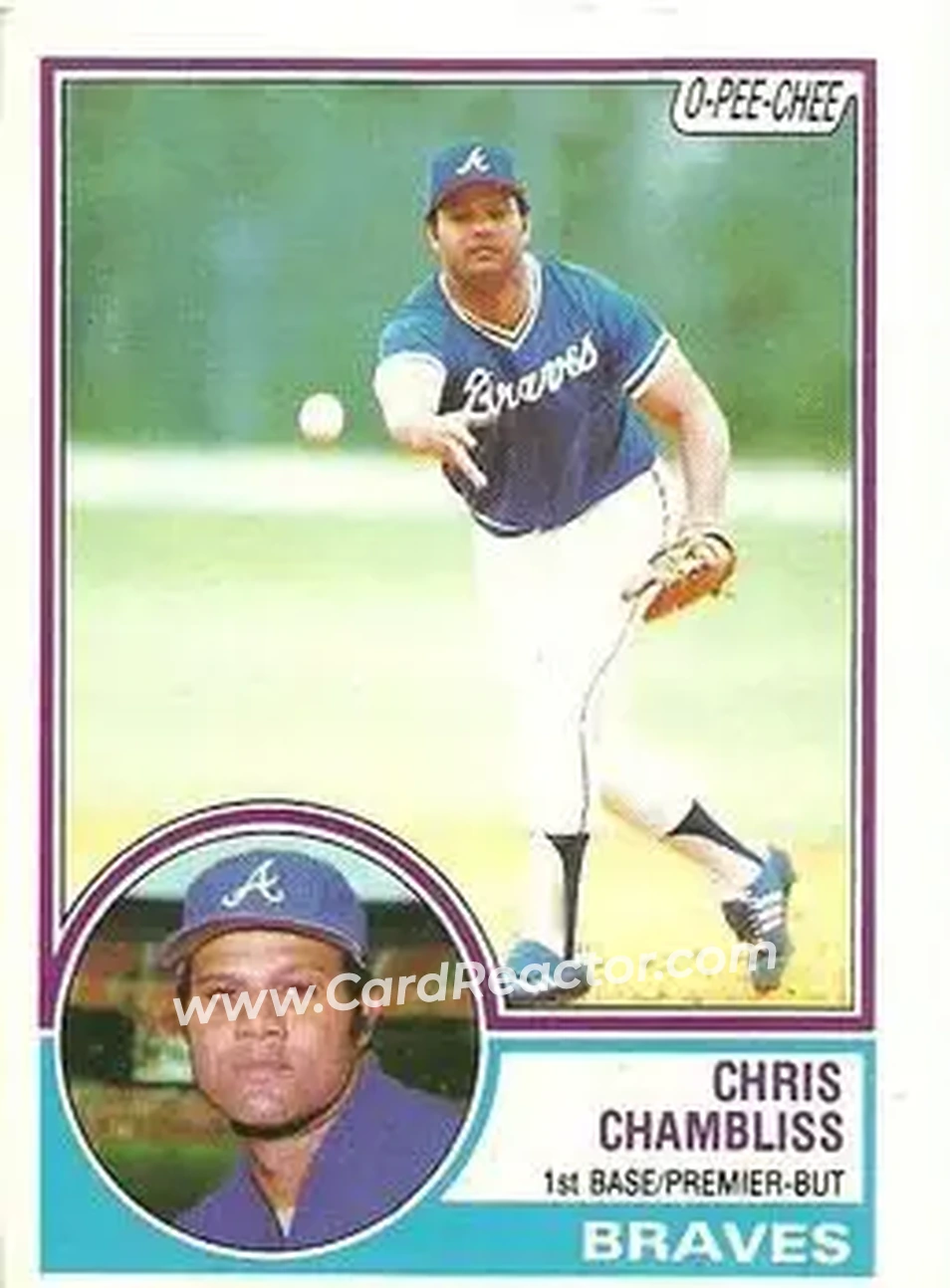 1983 O-Pee-Chee #11 - Chris Chambliss - Atlanta Braves - Front