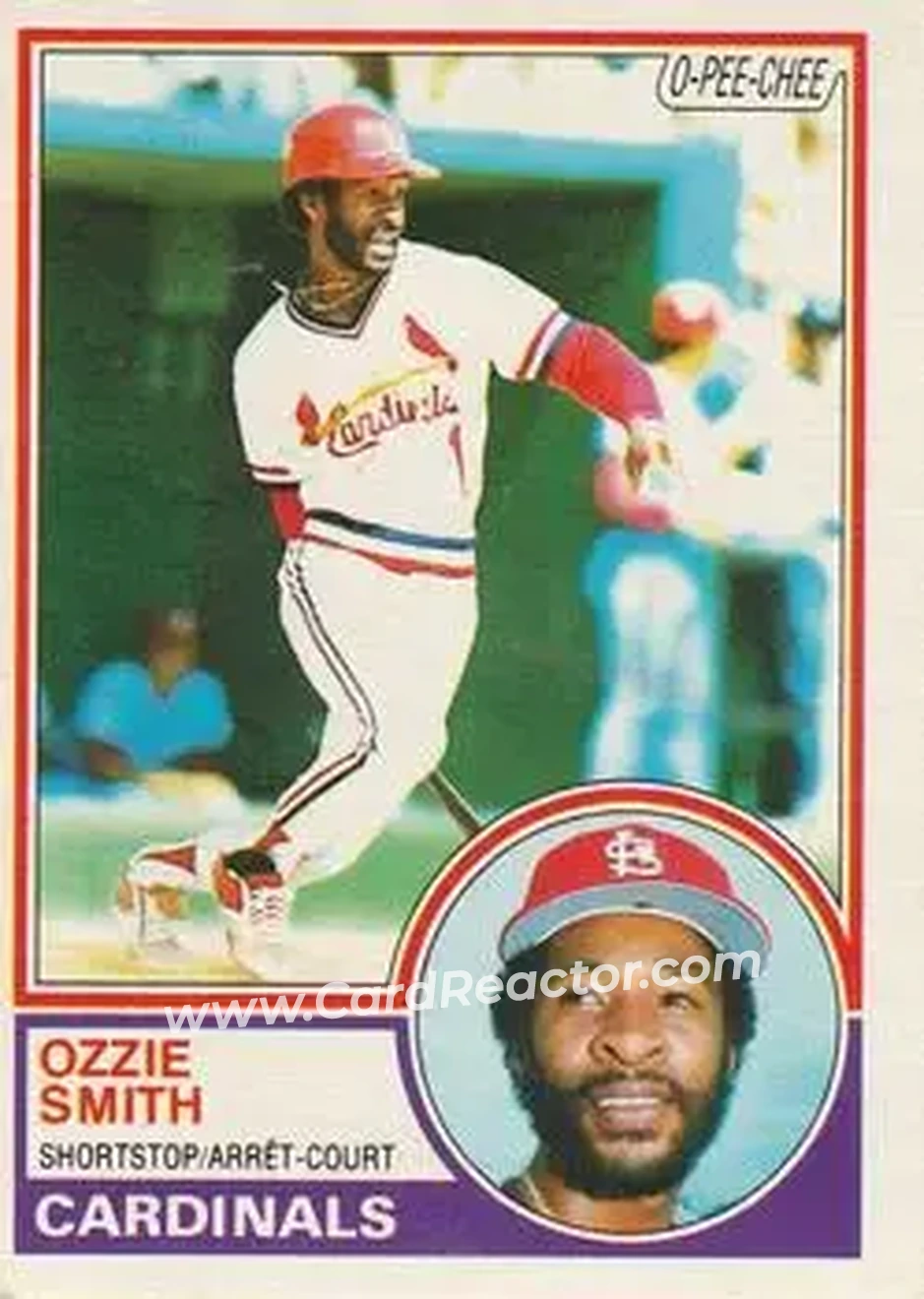1983 O-Pee-Chee #14 - Ozzie Smith - St. Louis Cardinals - Front 1983 O-Pee-Chee #14 - Ozzie Smith - St. Louis Cardinals - Front