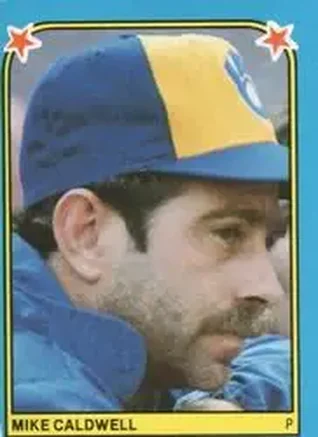 1983 Fleer Star Stickers #21 - Mike Caldwell - Milwaukee Brewers