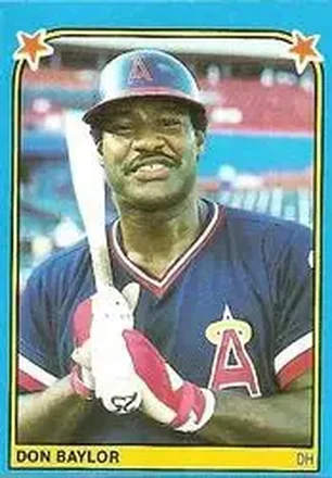 1983 Fleer Star Stickers #33 - Don Baylor - California Angels 1983 Fleer Star Stickers #33 - Don Baylor - California Angels
