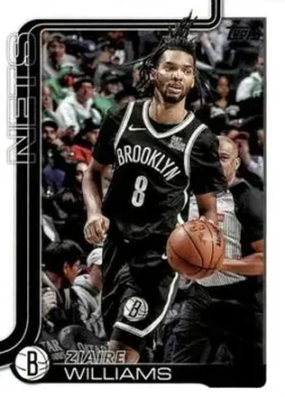 2025-26 Topps #9 - Ziaire Williams - Brooklyn Nets