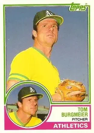 1983 Topps Traded #16T - Tom Burgmeier - Oakland Athletics