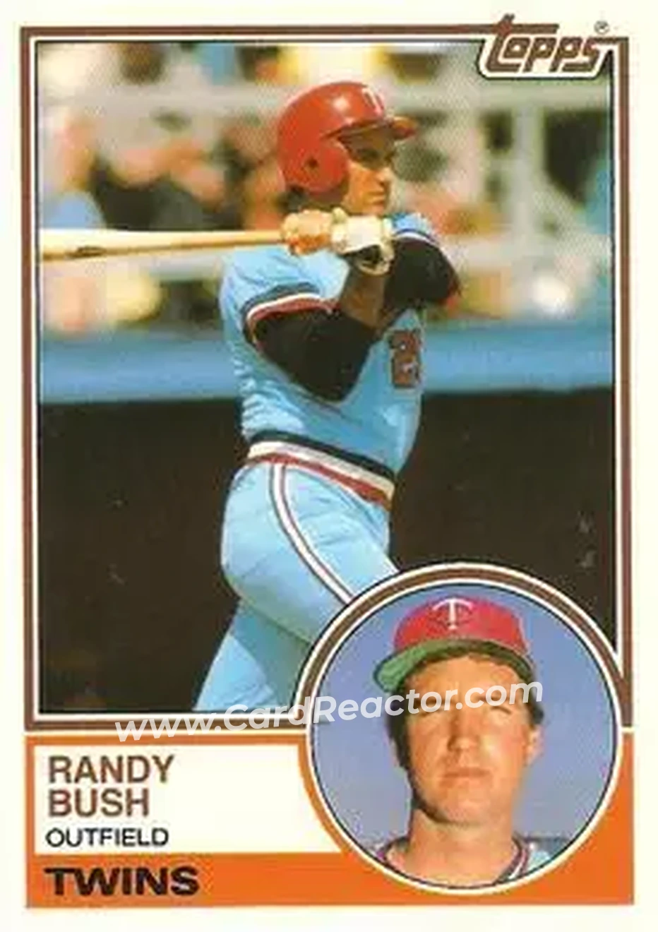 1983 Topps Traded #17T - Randy Bush - Minnesota Twins - Front