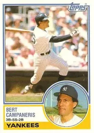 1983 Topps Traded #18T - Bert Campaneris - New York Yankees