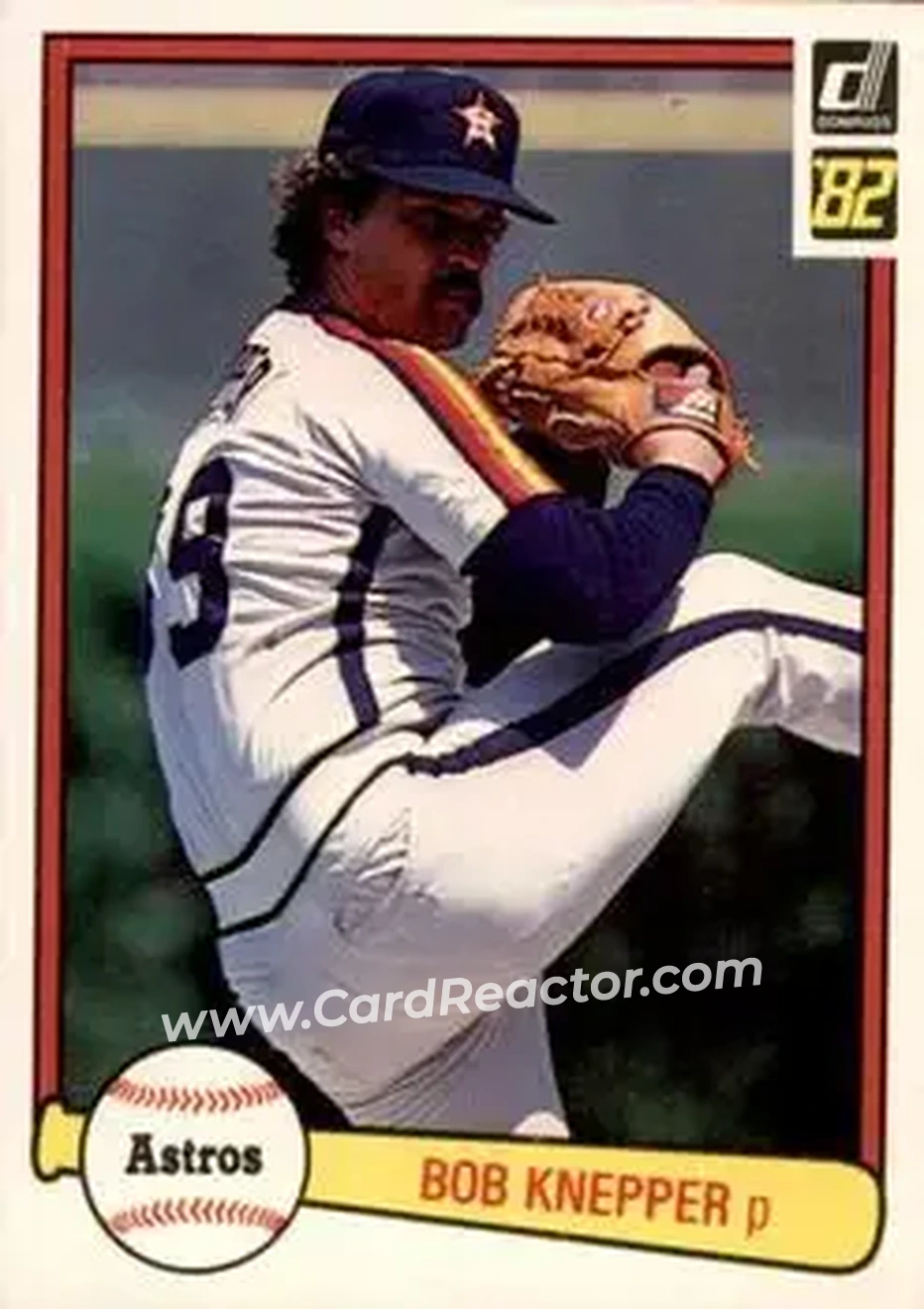1982 Donruss #41 - Bob Knepper - Houston Astros - Front