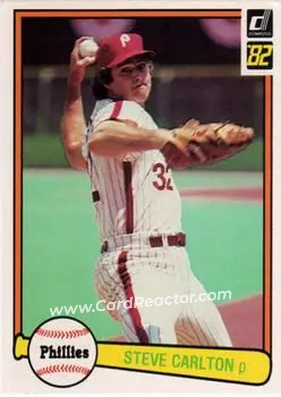1982 Donruss #42 - Steve Carlton - Philadelphia Phillies - Front