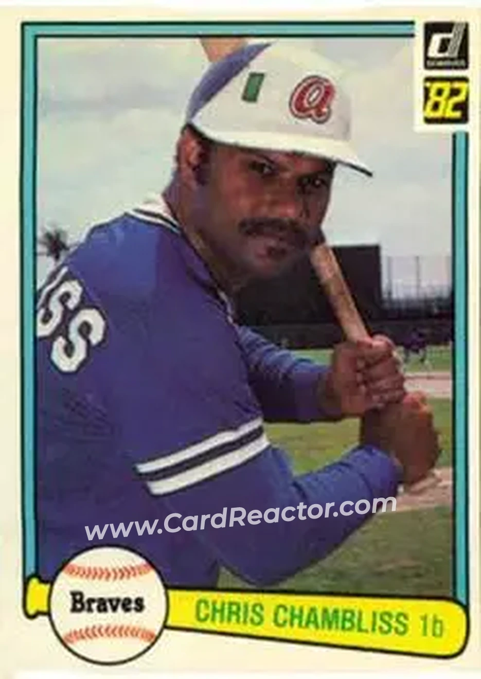 1982 Donruss #47 - Chris Chambliss - Atlanta Braves - Front