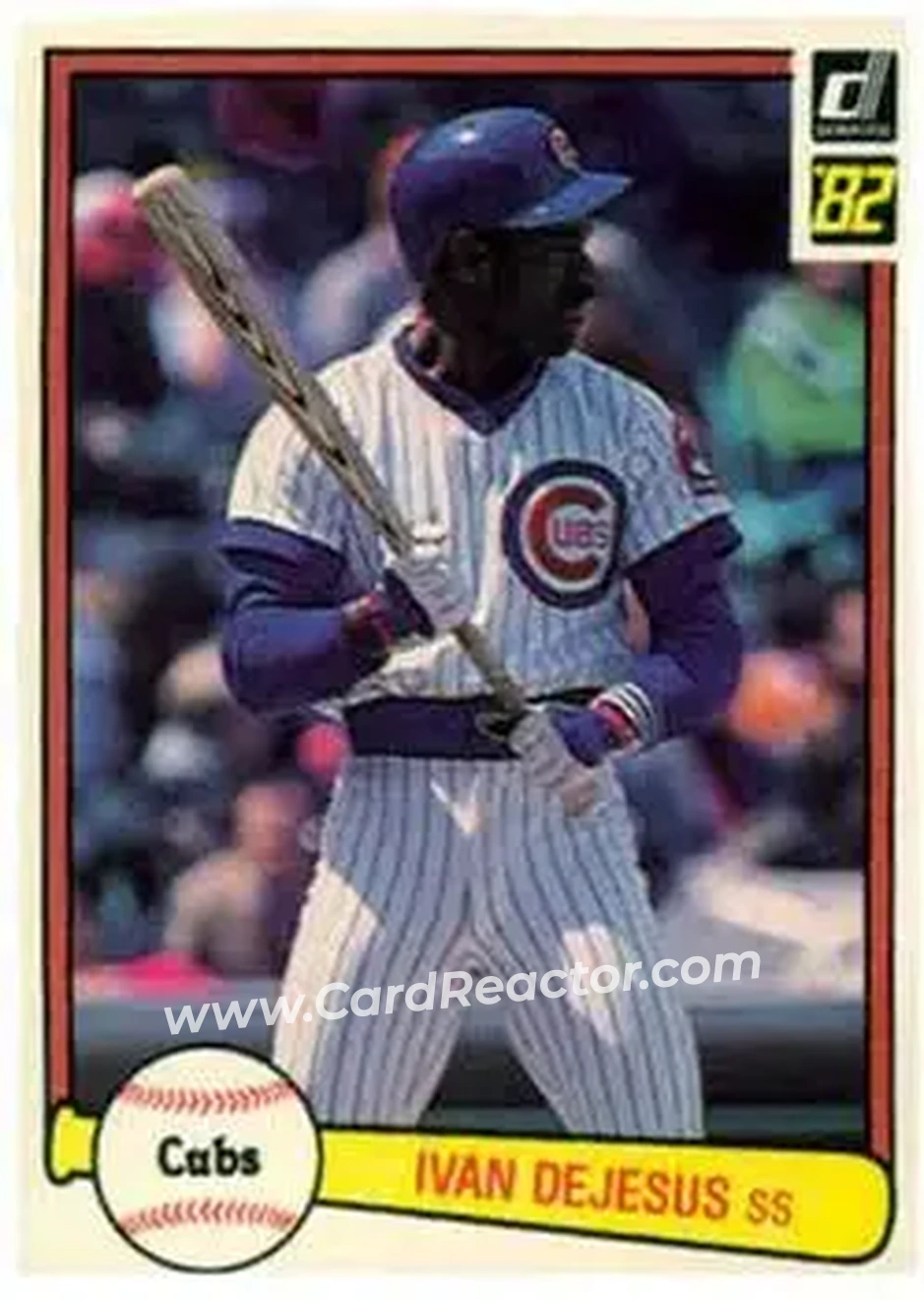 1982 Donruss #48 - Ivan DeJesus - Chicago Cubs - Front