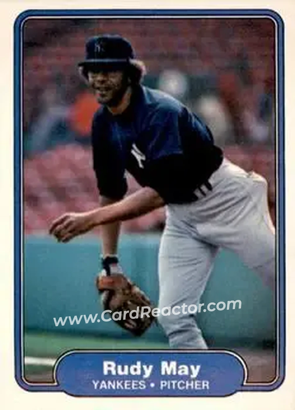 1982 Fleer #41 - Rudy May - New York Yankees - Front