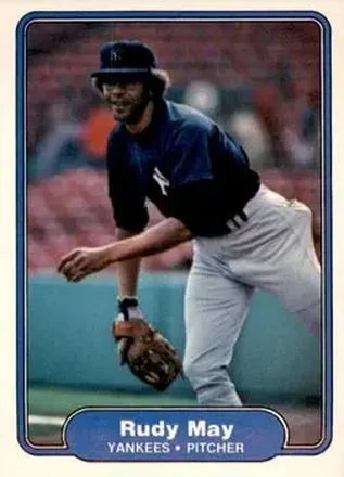 1982 Fleer #41 - Rudy May - New York Yankees 1982 Fleer #41 - Rudy May - New York Yankees