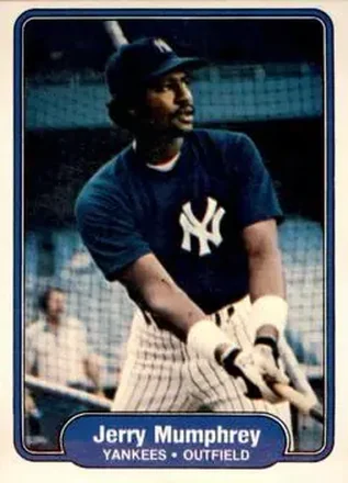 1982 Fleer #43 - Jerry Mumphrey - New York Yankees 1982 Fleer #43 - Jerry Mumphrey - New York Yankees