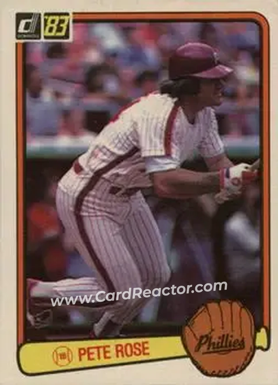 1983 Donruss #42 - Pete Rose - Philadelphia Phillies - Front 1983 Donruss #42 - Pete Rose - Philadelphia Phillies - Front