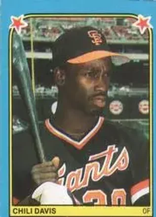 1983 Fleer Star Stickers #53 - Chili Davis - San Francisco Giants
