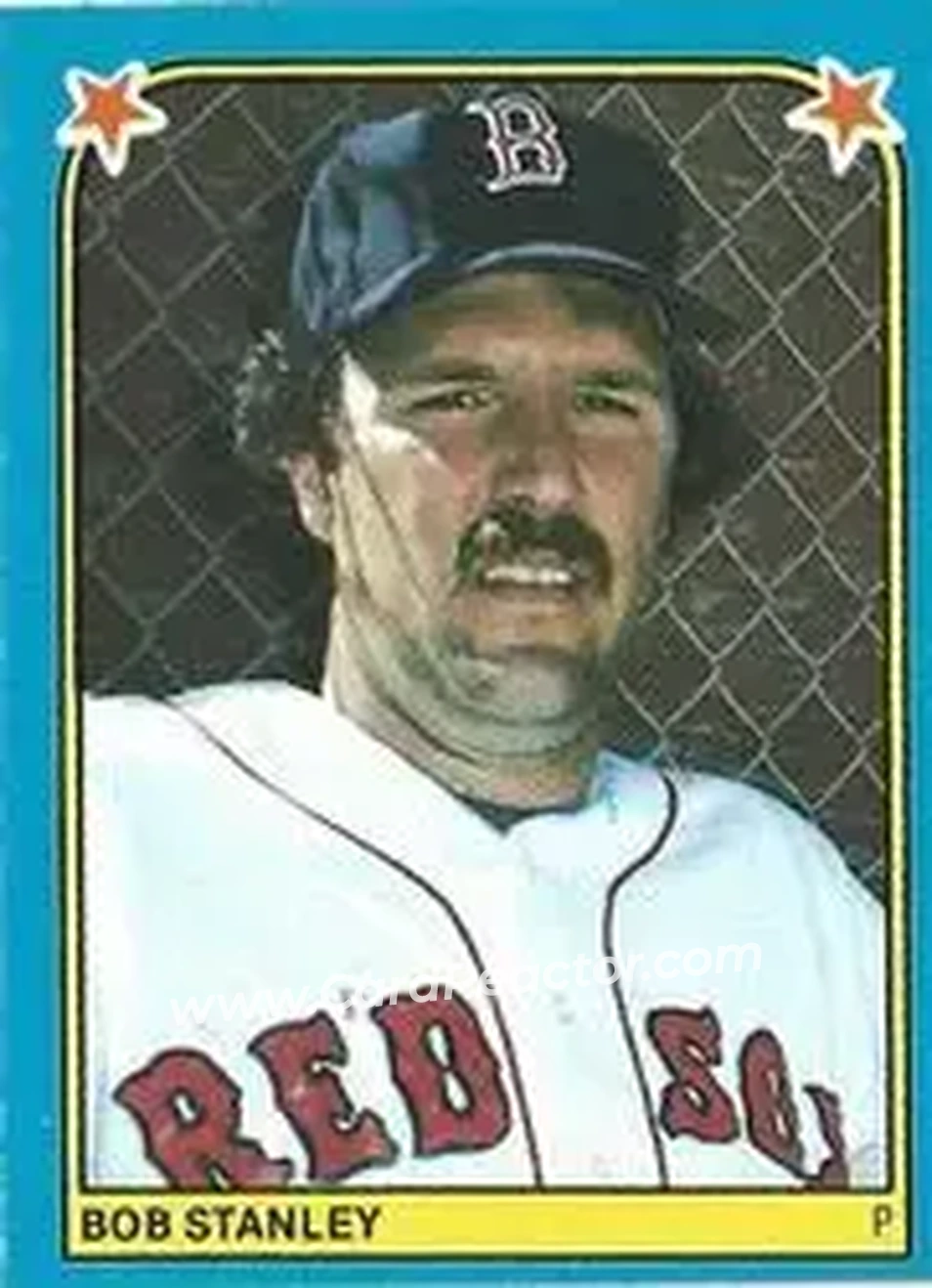 1983 Fleer Star Stickers #65 - Bob Stanley - Boston Red Sox - Front