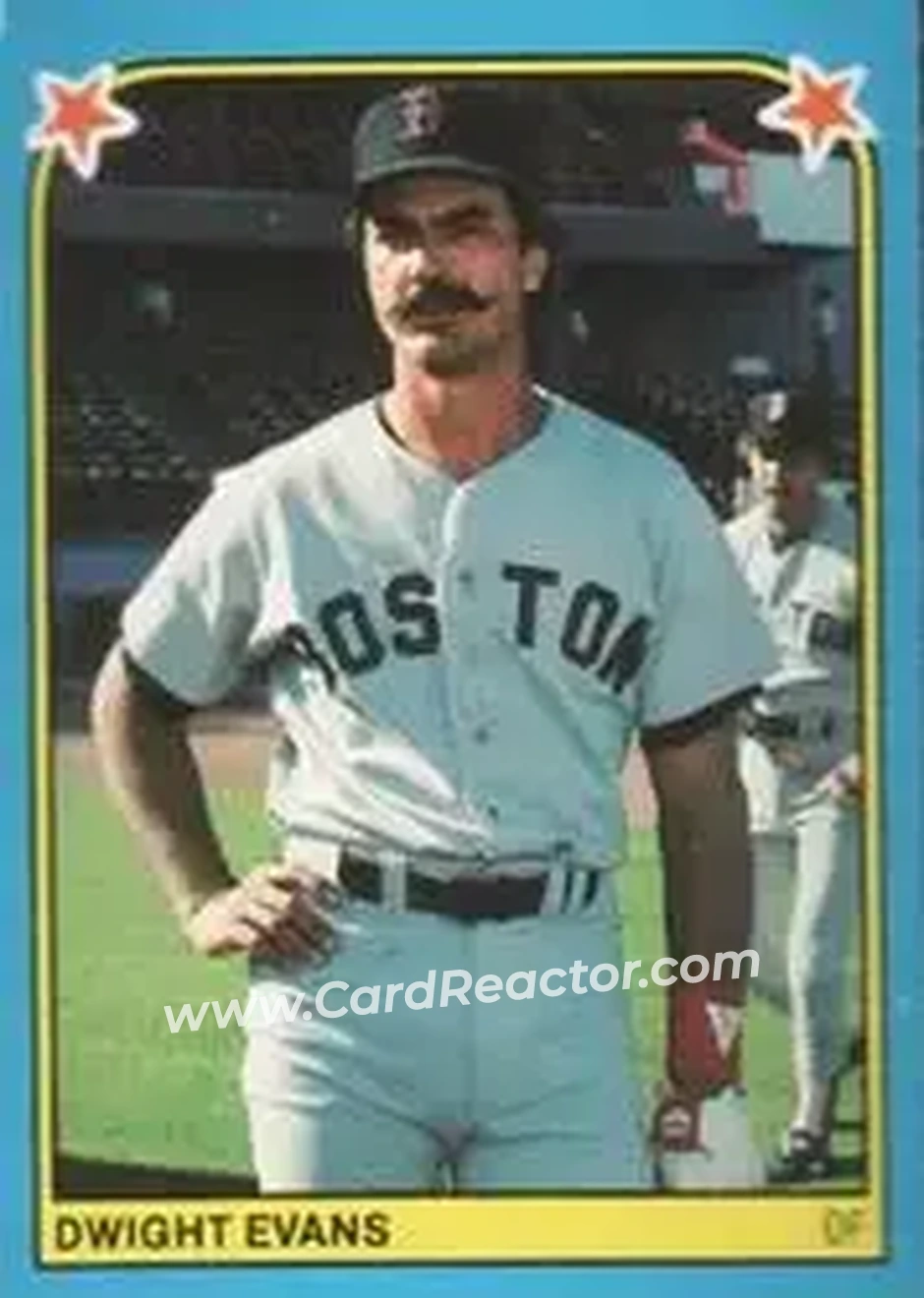 1983 Fleer Star Stickers #69 - Dwight Evans - Boston Red Sox - Front