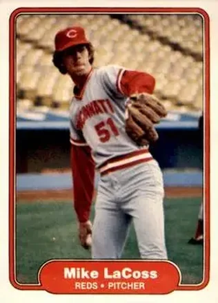 1982 Fleer #72 - Mike LaCoss - Cincinnati Reds 1982 Fleer #72 - Mike LaCoss - Cincinnati Reds