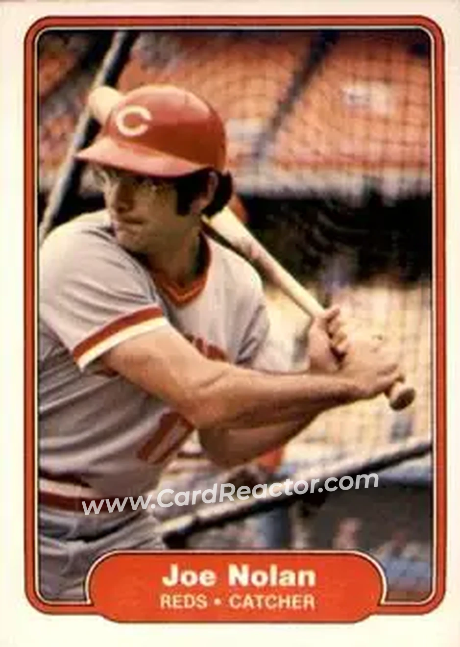 1982 Fleer #77 - Joe Nolan - Cincinnati Reds - Front 1982 Fleer #77 - Joe Nolan - Cincinnati Reds - Front