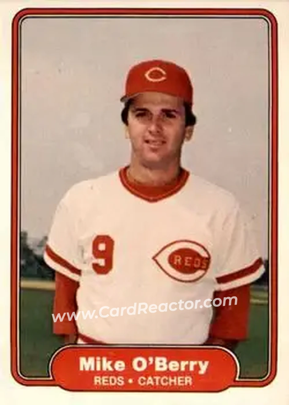 1982 Fleer #78 - Mike O'Berry - Cincinnati Reds - Front 1982 Fleer #78 - Mike O'Berry - Cincinnati Reds - Front