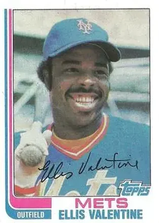 1982 Topps #15 - Ellis Valentine - New York Mets