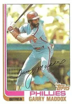 1982 Topps #20 - Garry Maddox - Philadelphia Phillies