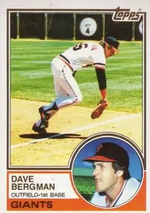1983 Topps #32 - Dave Bergman - San Francisco Giants