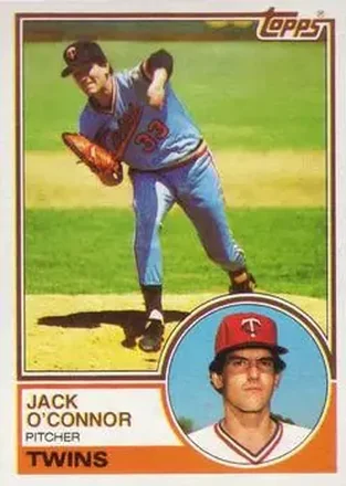 1983 Topps #33 - Jack O'Connor - Minnesota Twins