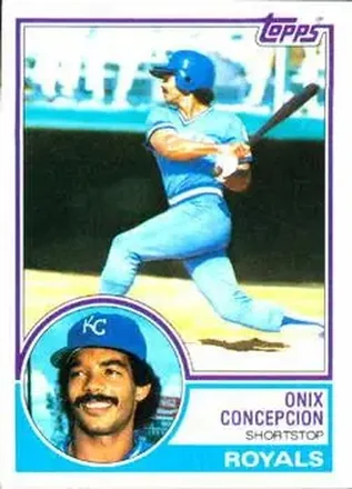 1983 Topps #52 - Onix Concepcion - Kansas City Royals 1983 Topps #52 - Onix Concepcion - Kansas City Royals