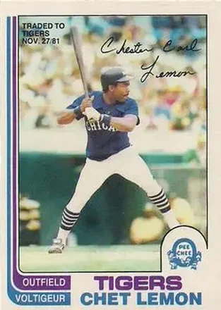 1982 O-Pee-Chee #13 - Chet Lemon - Detroit Tigers